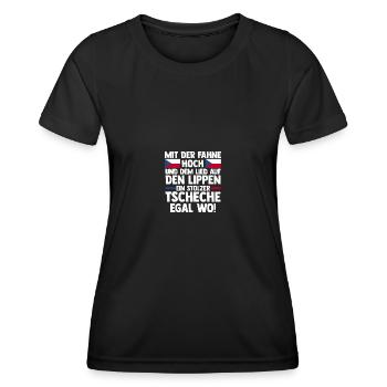 Czechs Czech Czech Republic - Women's Functional T-Shirt - black - Front - AI Model Female 172 light (172cm)