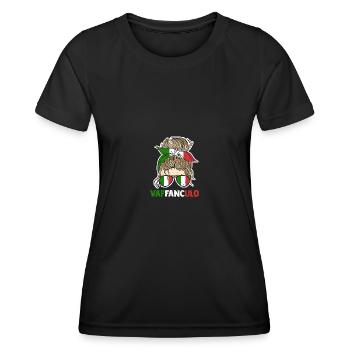 Italien Italiener Vaffanculo - Frauen Funktions-T-Shirt - Schwarz - Vorne - AI Model Female 172 light (172cm)