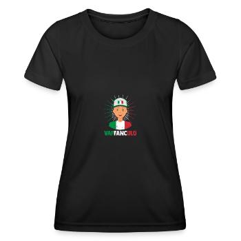 Italien Italiener Vaffanculo - Frauen Funktions-T-Shirt - Schwarz - Vorne - AI Model Female 172 light (172cm)