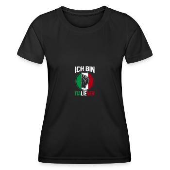 Italy Italian Vaffanculo - Women's Functional T-Shirt - black - Front - AI Model Female 172 light (172cm)