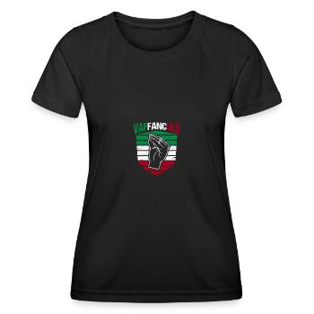 Italien Italiener Vaffanculo - Frauen Funktions-T-Shirt - Schwarz - Vorne - AI Model Female 172 light (172cm)