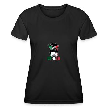 Italie Italien Italien Italie - T-shirt sport Femme - noir - Devant - AI Model Female 172 light (172cm)