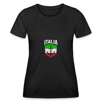Italie Italien Italien Italie - T-shirt sport Femme - noir - Devant - AI Model Female 172 light (172cm)