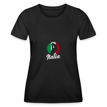 Italie Italien Italien Italie - T-shirt sport Femme - noir - Devant - AI Model Female 172 light (172cm)