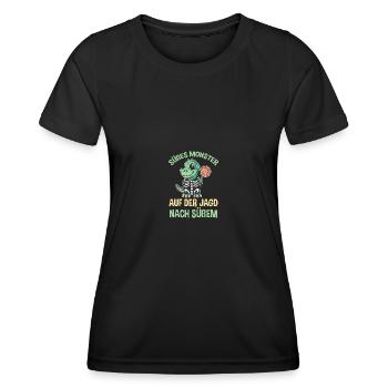 Halloween Costume Dinosaur Halloween - Women's Functional T-Shirt - black - Front - AI Model Female 172 light (172cm)