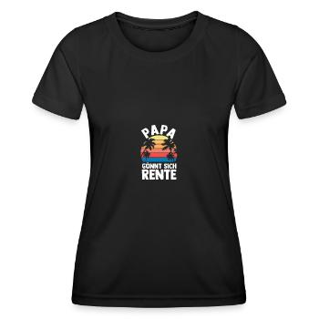 Vacation Vacationer Father Dad - Women's Functional T-Shirt - black - Front - AI Model Female 172 light (172cm)