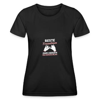 Meilleur ami - T-shirt sport Femme - noir - Devant - AI Model Female 172 light (172cm)