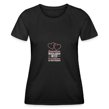 Meilleur ami - T-shirt sport Femme - noir - Devant - AI Model Female 172 light (172cm)