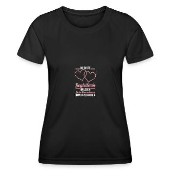 Meilleur ami - T-shirt sport Femme - noir - Devant - AI Model Female 172 light (172cm)
