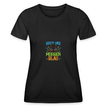 Karnevalskostüm Bier Fasching Karneval - Frauen Funktions-T-Shirt - Schwarz - Vorne - AI Model Female 172 light (172cm)