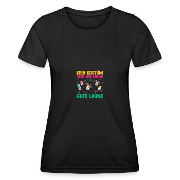 Karnevalskostüm Fasching Karneval - Frauen Funktions-T-Shirt - Schwarz - Vorne - AI Model Female 172 light (172cm)