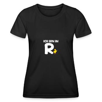Pension de retraite des retraités Pension de retraite Duck - T-shirt sport Femme - noir - Devant - AI Model Female 172 light (172cm)