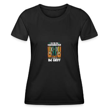 Facility Manager Caretaker Caretaker - Women's Functional T-Shirt - black - Front - AI Model Female 172 light (172cm)