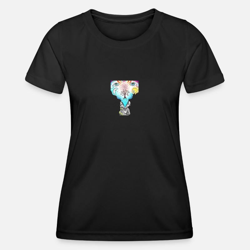 open mind - Women's Functional T-Shirt - black