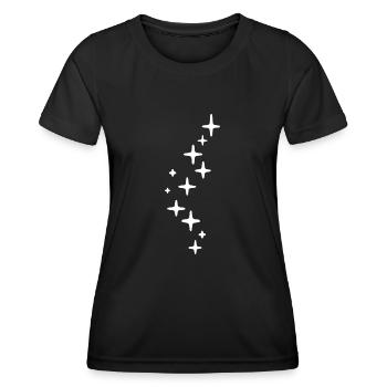 Glitter Stars - Women's Functional T-Shirt - black - Front - AI Model Female 172 light (172cm)