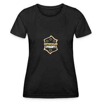 Beruf Entwickler - Frauen Funktions-T-Shirt - Schwarz - Vorne - AI Model Female 172 light (172cm)