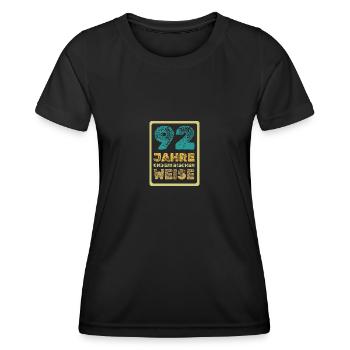 Proverb 92 - Women's Functional T-Shirt - black - Front - AI Model Female 172 light (172cm)
