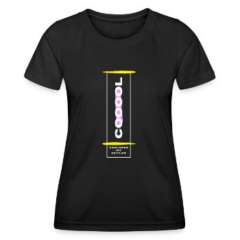 Le cool est intemporel - T-shirt sport Femme - noir - Devant - AI Model Female 172 light (172cm)
