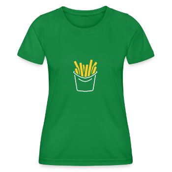 frites - T-shirt sport Femme - vert - Devant - AI Model Female 172 dark (172cm)