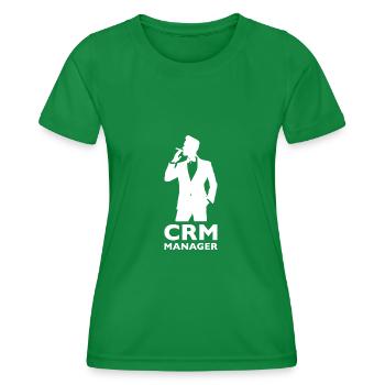 CRM Manager Customer Service Office Work - Women's Functional T-Shirt - kelly green - Front - AI Model Female 172 dark (172cm)