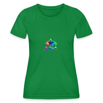 MAGNIFIQUES ETOILES - T-shirt sport Femme - vert - Devant - AI Model Female 172 dark (172cm)