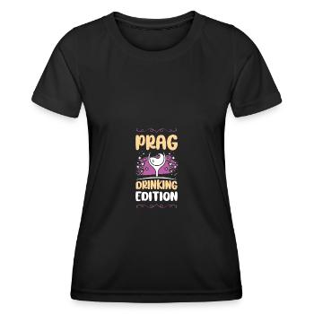 Prag Party Urlaub - Frauen Funktions-T-Shirt - Schwarz - Vorne - AI Model Female 172 light (172cm)