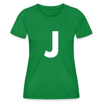 J - Frauen Funktions-T-Shirt - Kelly Green - Vorne - AI Model Female 172 dark (172cm)