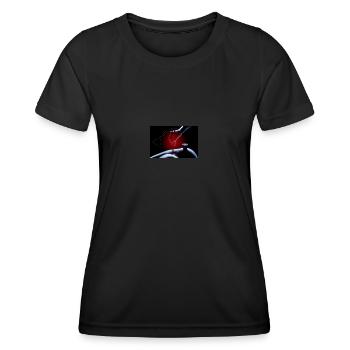 Flood Porno - Funkographer - Frauen Funktions-T-Shirt - Schwarz - Vorne - AI Model Female 172 light (172cm)