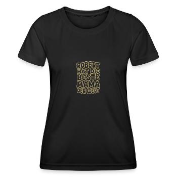 Robert as a saying - Women's Functional T-Shirt - black - Front - AI Model Female 172 light (172cm)