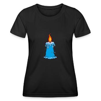 candles - Women's Functional T-Shirt - black - Front - AI Model Female 172 light (172cm)