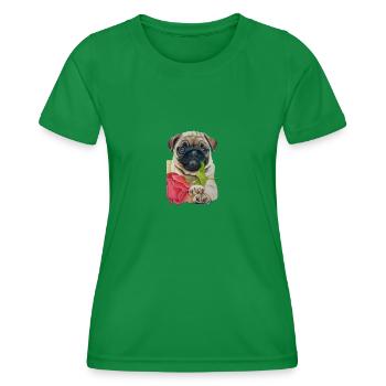 LIEBE - Frauen Funktions-T-Shirt - Kelly Green - Vorne - AI Model Female 172 dark (172cm)