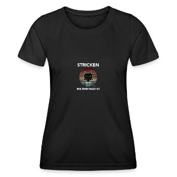 Stricken Weil Mord Falsch Ist - Frauen Funktions-T-Shirt - Schwarz - Vorne - AI Model Female 172 light (172cm)