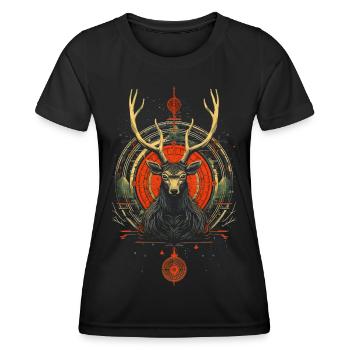 Retro - Women's Functional T-Shirt - black - Front - AI Model Female 172 light (172cm)
