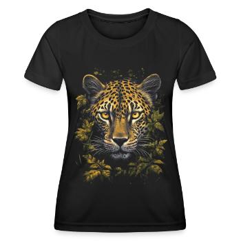 Leopard - Women's Functional T-Shirt - black - Front - AI Model Female 172 light (172cm)