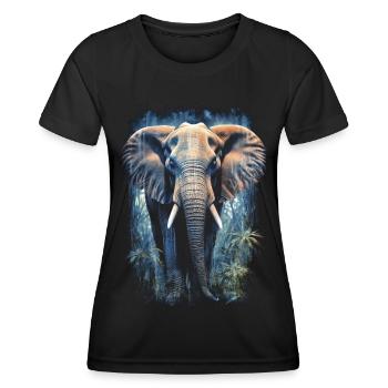 Elephant - Women's Functional T-Shirt - black - Front - AI Model Female 172 light (172cm)