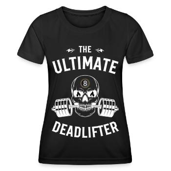 the ultimate Deadlifter t shirt - T-shirt sport Femme - noir - Devant - AI Model Female 172 light (172cm)