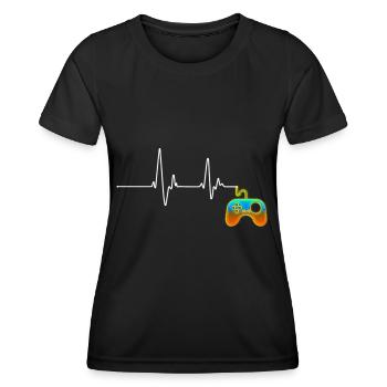 Game - T-shirt sport Femme - noir - Devant - AI Model Female 172 light (172cm)