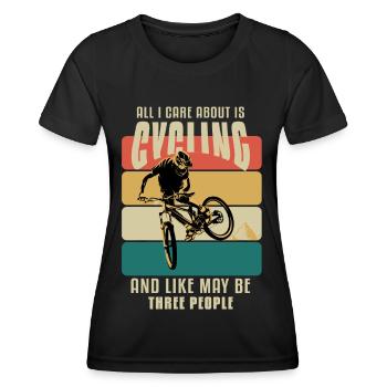 1 21 - T-shirt sport Femme - noir - Devant - AI Model Female 172 light (172cm)