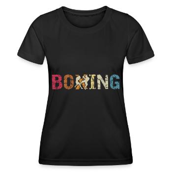 Boxen - Frauen Funktions-T-Shirt - Schwarz - Vorne - AI Model Female 172 light (172cm)