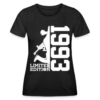 LIMITED EDITION 1993 TISCHLER 33. GEBURTSTAG - Frauen Funktions-T-Shirt - Schwarz - Vorne - AI Model Female 172 light (172cm)