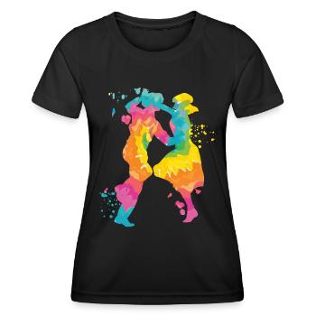 Tanzen Swing 60s Boogie Woogie - Frauen Funktions-T-Shirt - Schwarz - Vorne - AI Model Female 172 light (172cm)