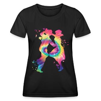 Tanzen Swing 60s Boogie Woogie - Frauen Funktions-T-Shirt - Schwarz - Vorne - AI Model Female 172 light (172cm)