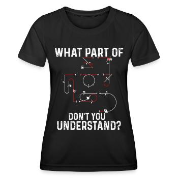 Verstehst Du Nicht Kunstflug Aresti Figuren - Frauen Funktions-T-Shirt - Schwarz - Vorne - AI Model Female 172 light (172cm)