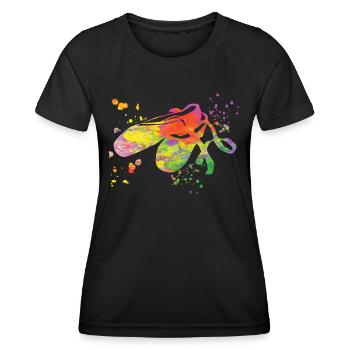 Ballettschuhe Tänzerin Frau Ballerina - Frauen Funktions-T-Shirt - Schwarz - Vorne - AI Model Female 172 light (172cm)