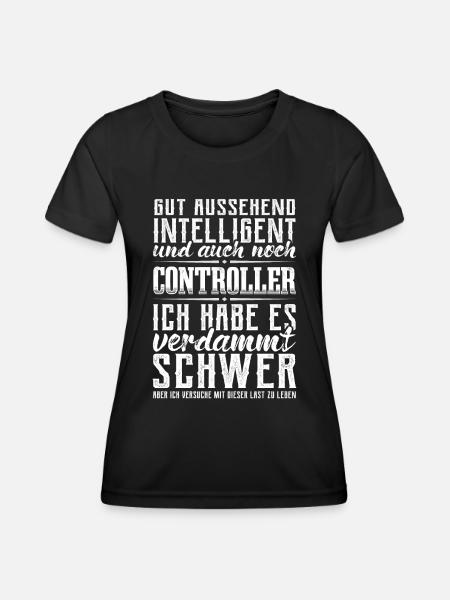 Controlling Gutaussehend Rechnungswesen Controller - Frauen Funktions-T-Shirt - Schwarz