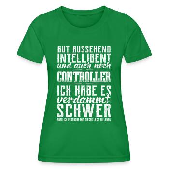Controlling Gutaussehend Rechnungswesen Controller - Frauen Funktions-T-Shirt - Kelly Green - Vorne - AI Model Female 172 dark (172cm)