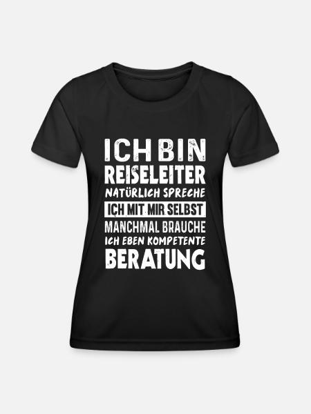 Reiseleiter Touristenführer Reisebegleiter - Frauen Funktions-T-Shirt - Schwarz
