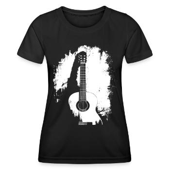 Guitariste Guitariste Vintage Guitariste - T-shirt sport Femme - noir - Devant - AI Model Female 172 light (172cm)