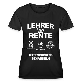 Lehrer in Rente - Frauen Funktions-T-Shirt - Schwarz - Vorne - AI Model Female 172 light (172cm)