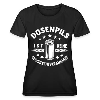 Dosenpils ist keine Geschlechtskrankheit - Frauen Funktions-T-Shirt - Schwarz - Vorne - AI Model Female 172 light (172cm)